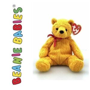 RETIRED NWT Beanie Babies Poopsie the Bear, 2001
